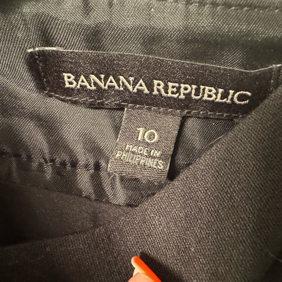 Banana Republic Black/White Wrap Crossover Skirt with Pockets - Size 10 - Picture 3 of 5